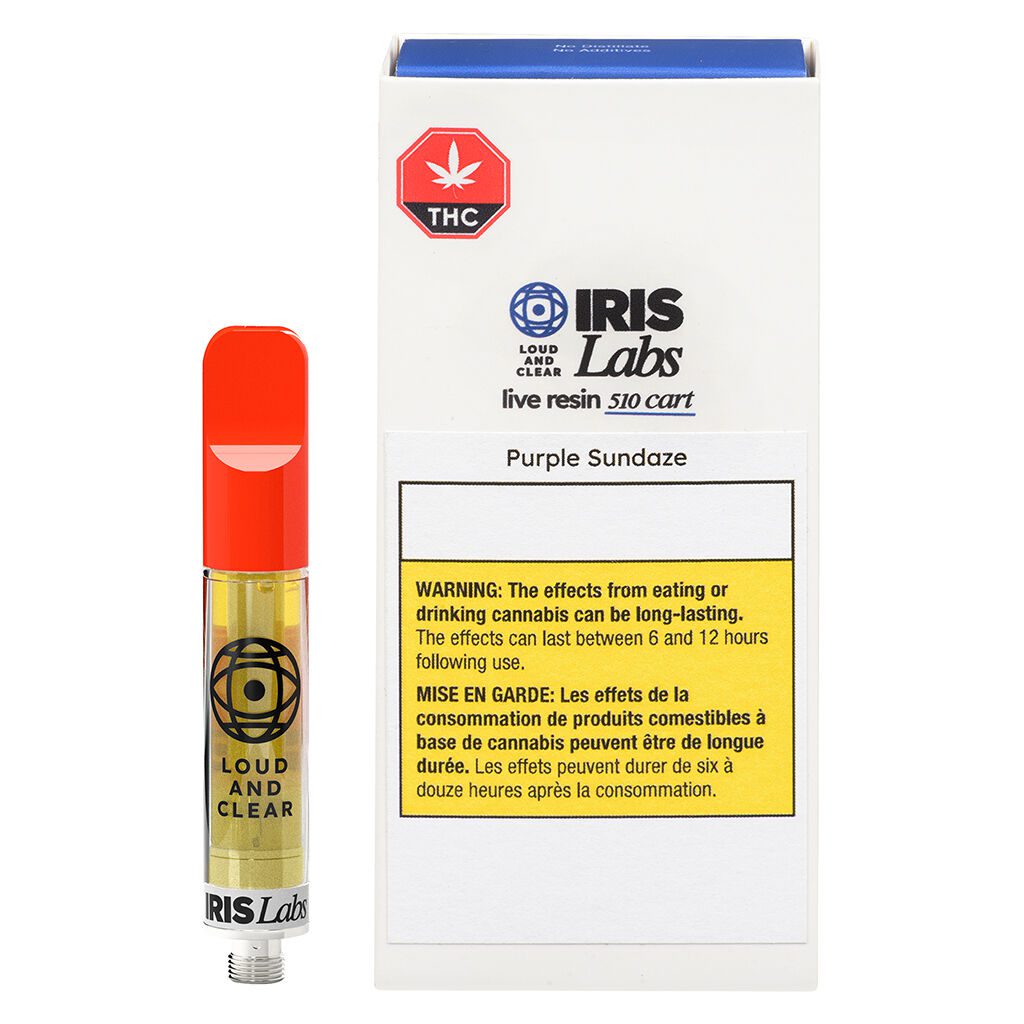 IRIS Labs Purple Sundaze Live Resin 510 1g Montrose Cannabis
