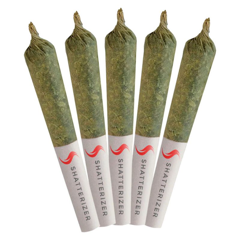 Shatterizer Granddaddy Purple Shatter Infused Pre-Rolls 5 Pack 5 x 0.5g Montrose Cannabis