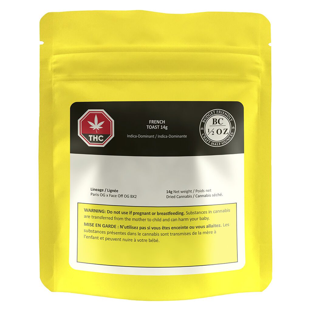 BC 1/2 OZ French Toast 14g Montrose Cannabis