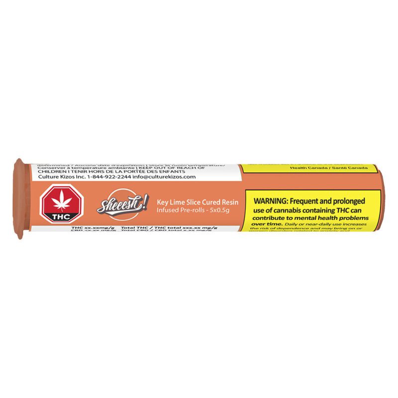 Key Lime Slice Cured Resin Infused Pre-Rolls 5 Pack