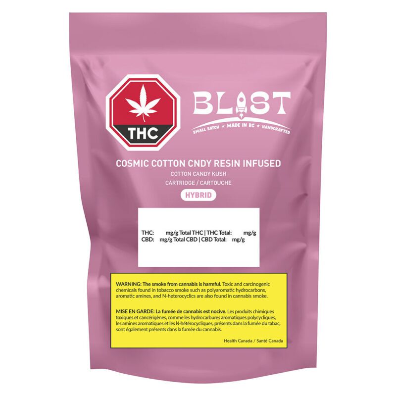 Blast Cosmic Cotton Candy Resin Infused 510 Montrose Cannabis