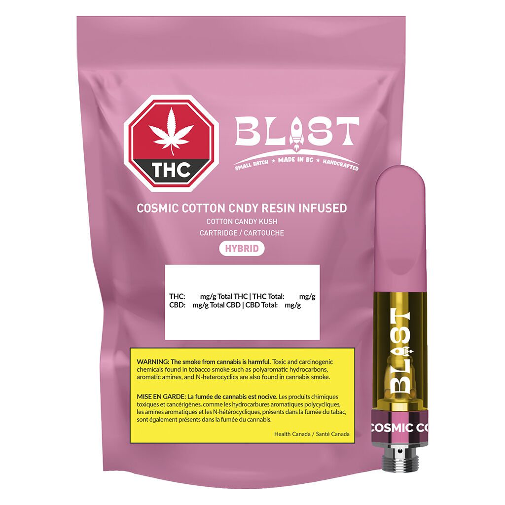 Blast Cosmic Cotton Candy Resin Infused 510 Montrose Cannabis
