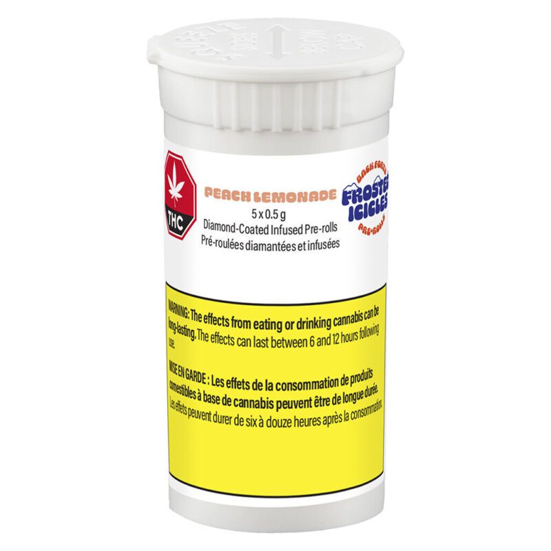 Frosted Icicles Infused Pre-Rolls - Peach Lemonade 5 Pack