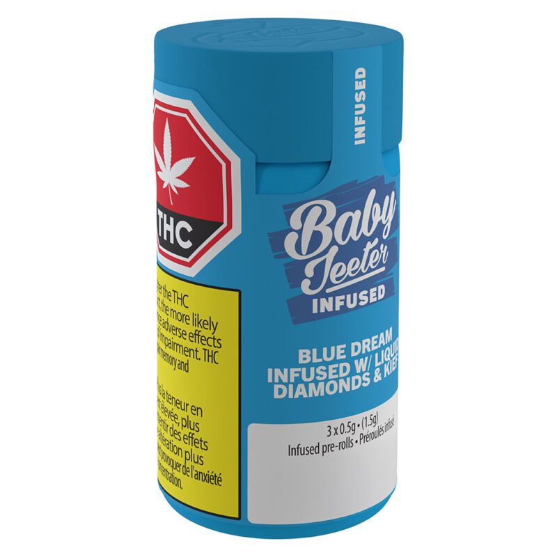 Baby Jeeter Infused Blue Dream Pre-Rolls 3 Pack <br>Sativa <br>41.3% - Image 2
