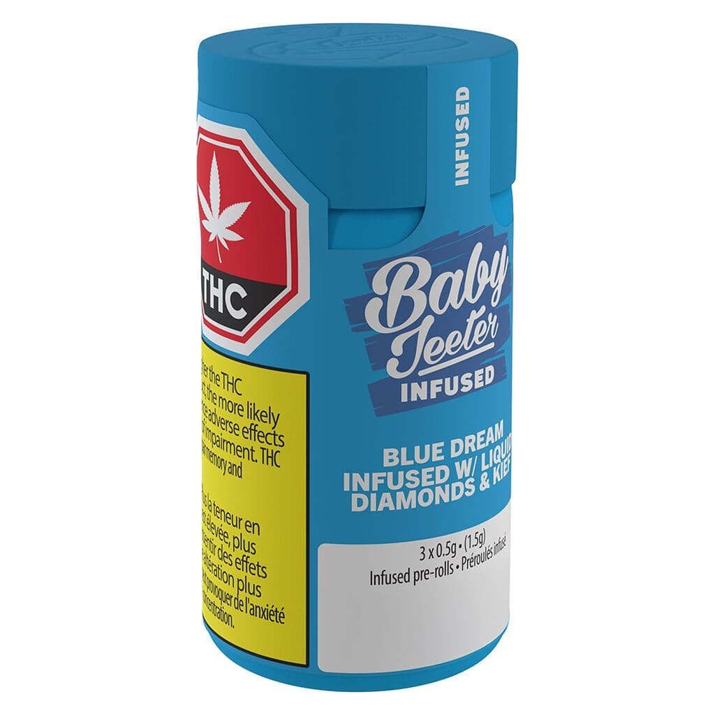 Baby Jeeter Infused Blue Dream Pre-Rolls 3 Pack <br>Sativa <br>40% - Image 2