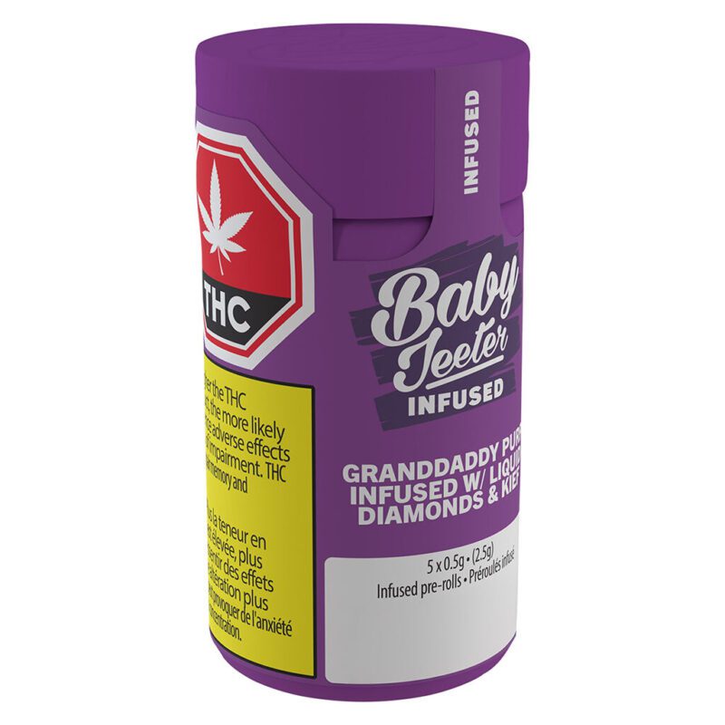 Baby Jeeter Infused Grand Daddy Purp Pre-Roll 5 Pack Montrose Cannabis