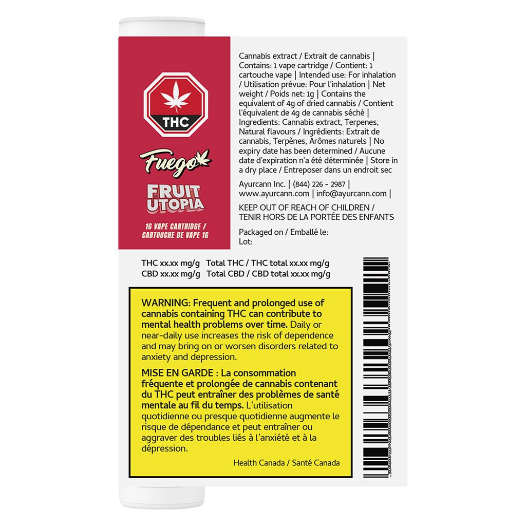 fuego fruit utopia 510 1g montrose cannabis