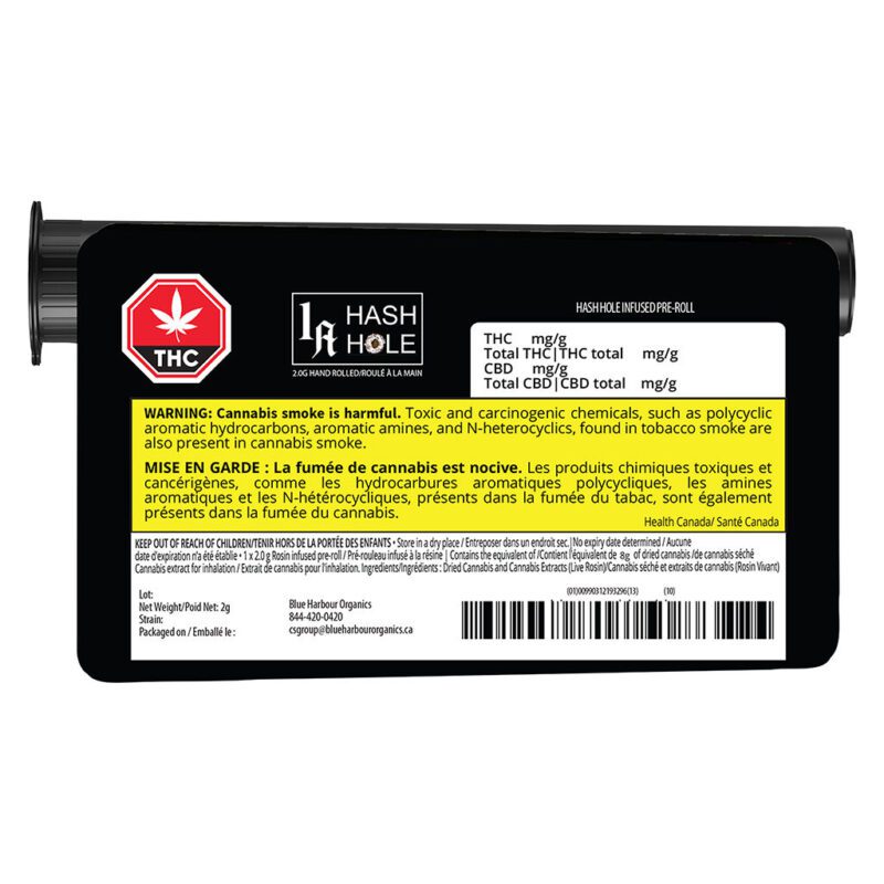 Hash Hole - Hash Rosin Infused - Single <br>Hybrid <br>36.0% - Image 3
