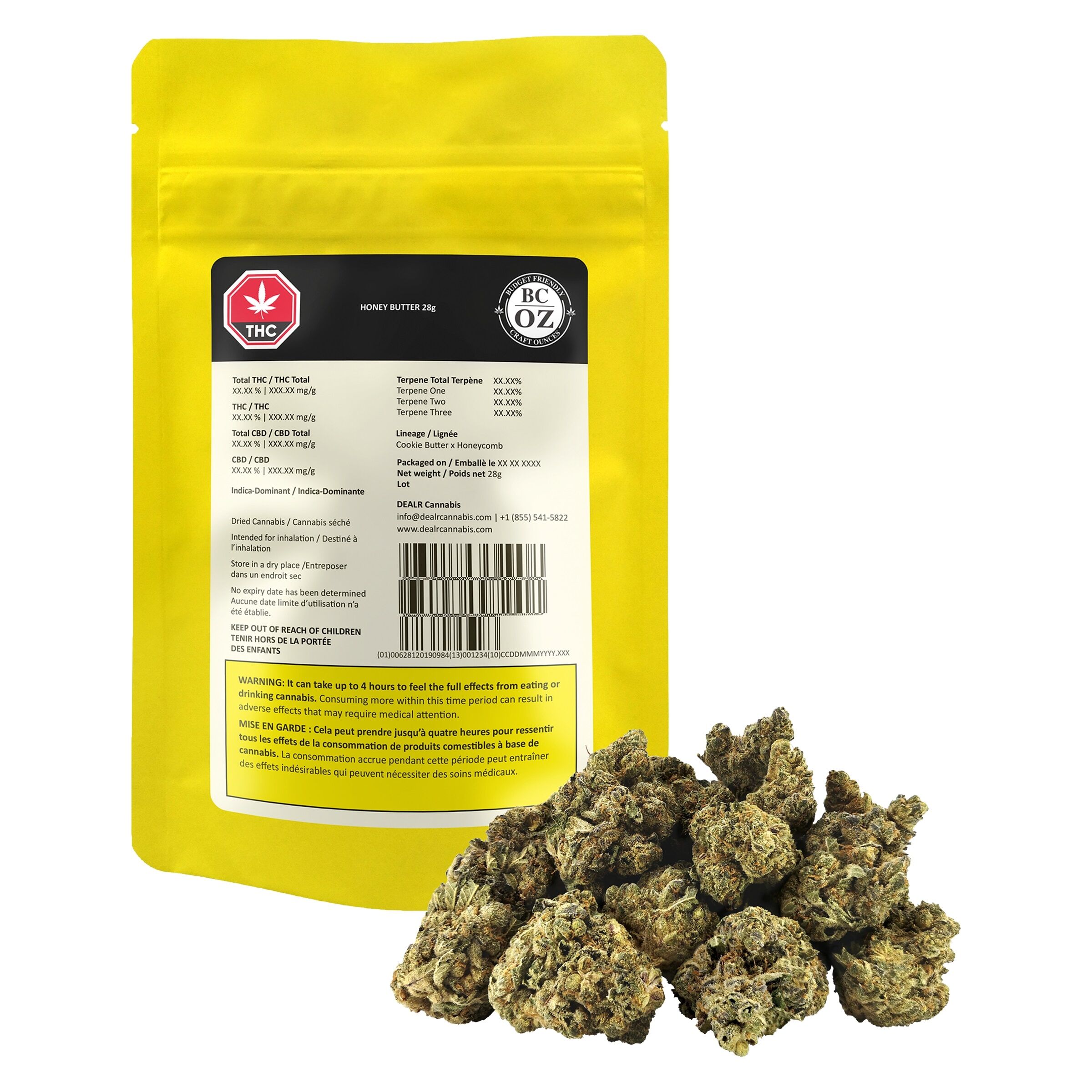 Honey Butter 28g <br>Indica <br>30.4% | 3.29% Terps - Image 4