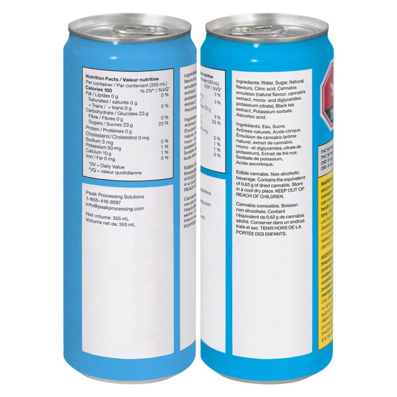 Original California Sunshine Tea <br>Hybrid <br>355ml <br>10mg - Image 2