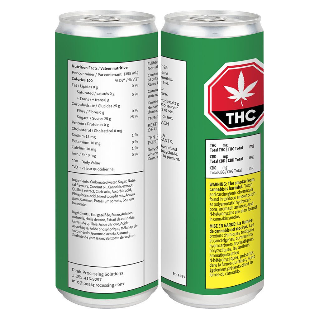 Lemonade Ginger Ale <br>355ml <br>10mg THC | 10mg CBG - Image 2