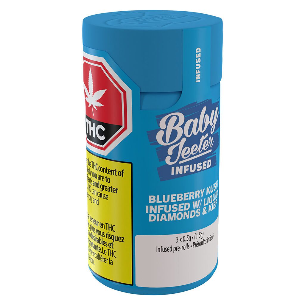 Baby Jeeter Infused Blueberry Kush Pre-Rolls 3 Pack