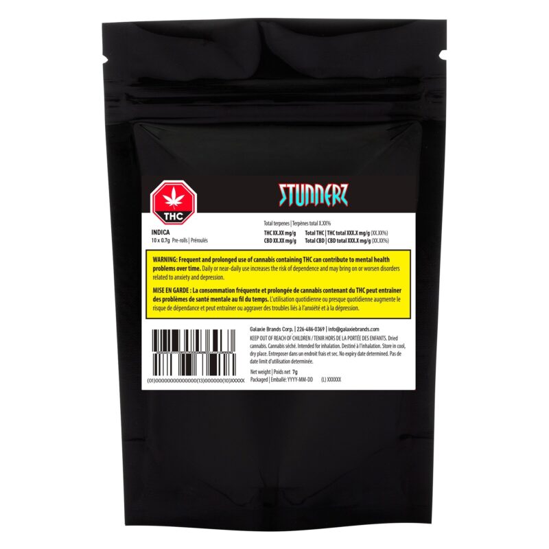 Indica Pre-Rolls 10 Pack Stunnerz