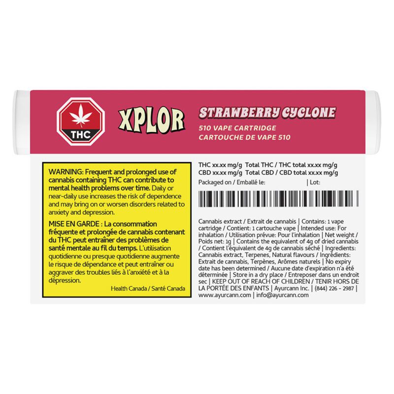 Strawberry Cyclone 510 1g <br>Indica <br>92.9% - Image 3
