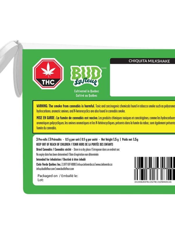 Chiquita Milkshake Pre-Rolls 3 Pack