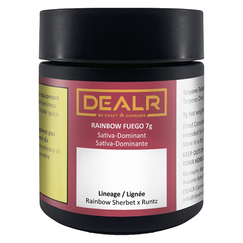 Rainbow Fuego 7g  <br>Sativa <br>30.7% | 3.15% Terps - Image 2