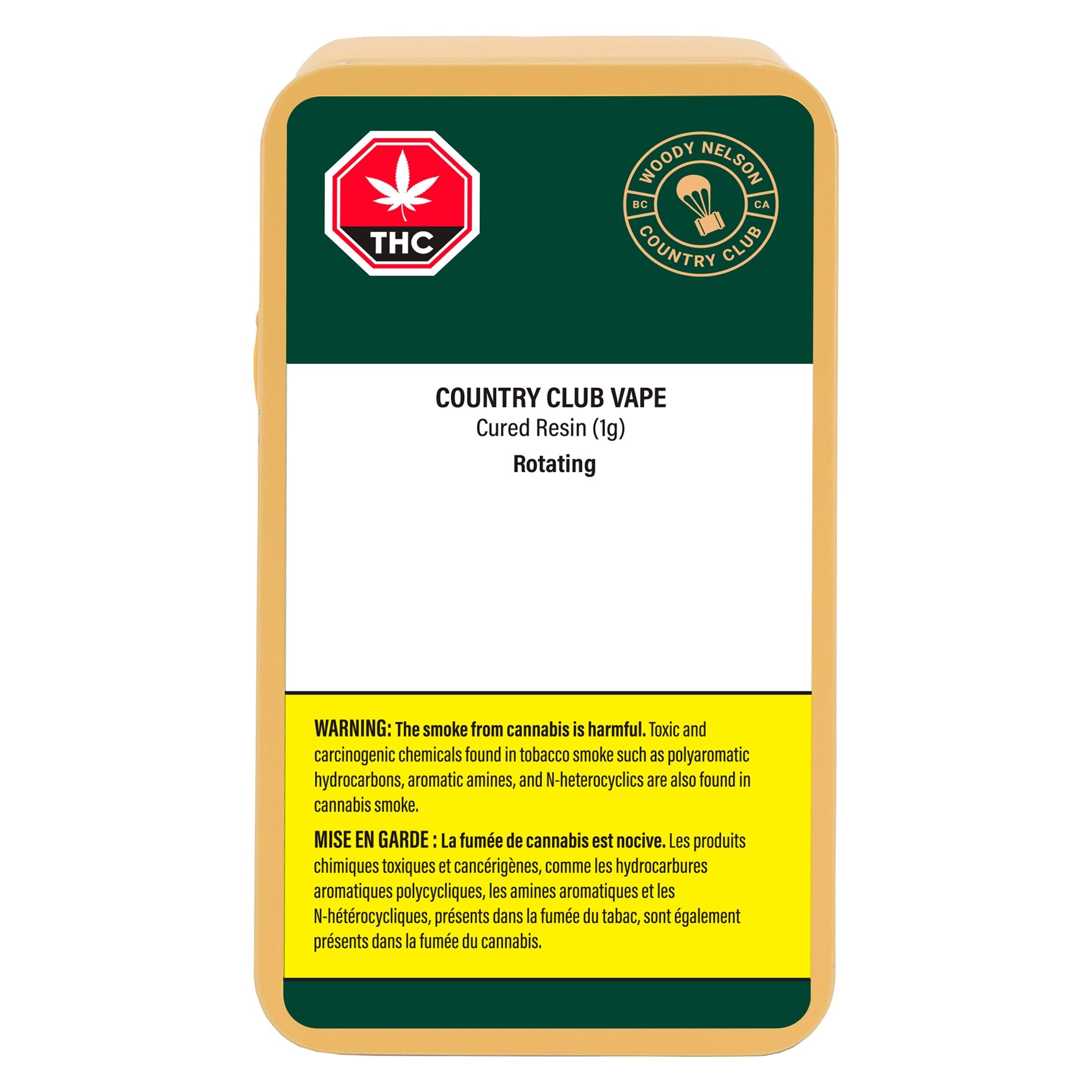 Country Club Vape(Gastro Pop) 1g 510 <br>Indica <br>89.9% | 3.90% Terps - Image 2