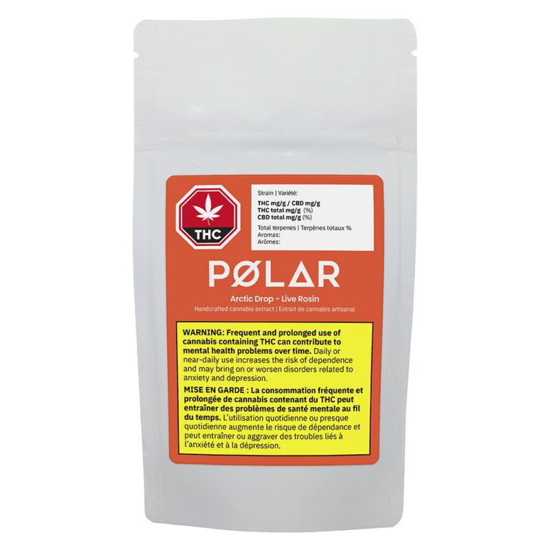 Arctic Drop Live Rosin(Black Pie) 1g <br>Hybrid <br>76.8% | 15.50% Terps - Image 3