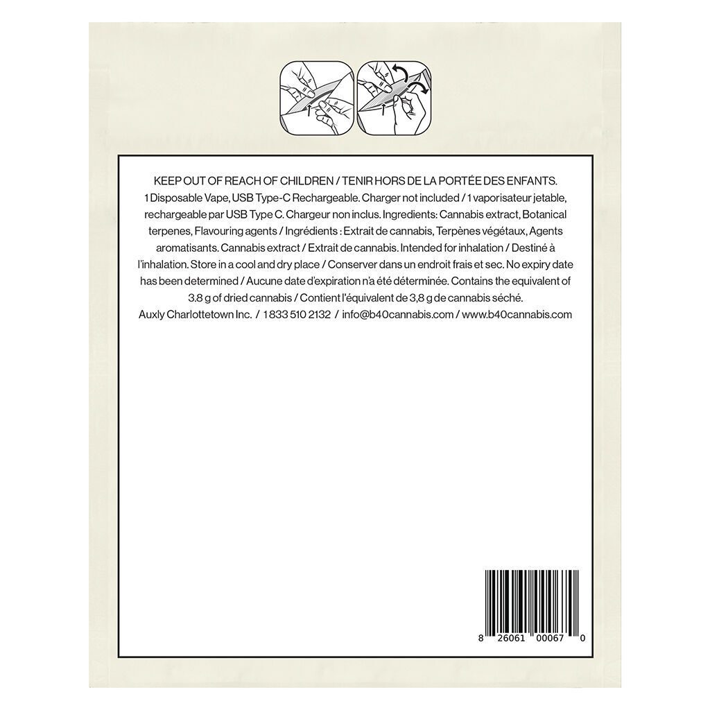 Razzle Dazzle 0.95g Disposable <br>Indica <br>92.0% - Image 3