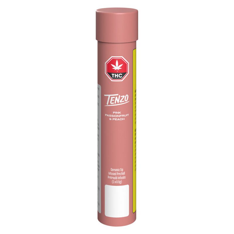 Pink Passionfruit & Peach Ceramic Tip Infused Pre-Roll Single <br>Hybrid <br>38.7% - Image 2