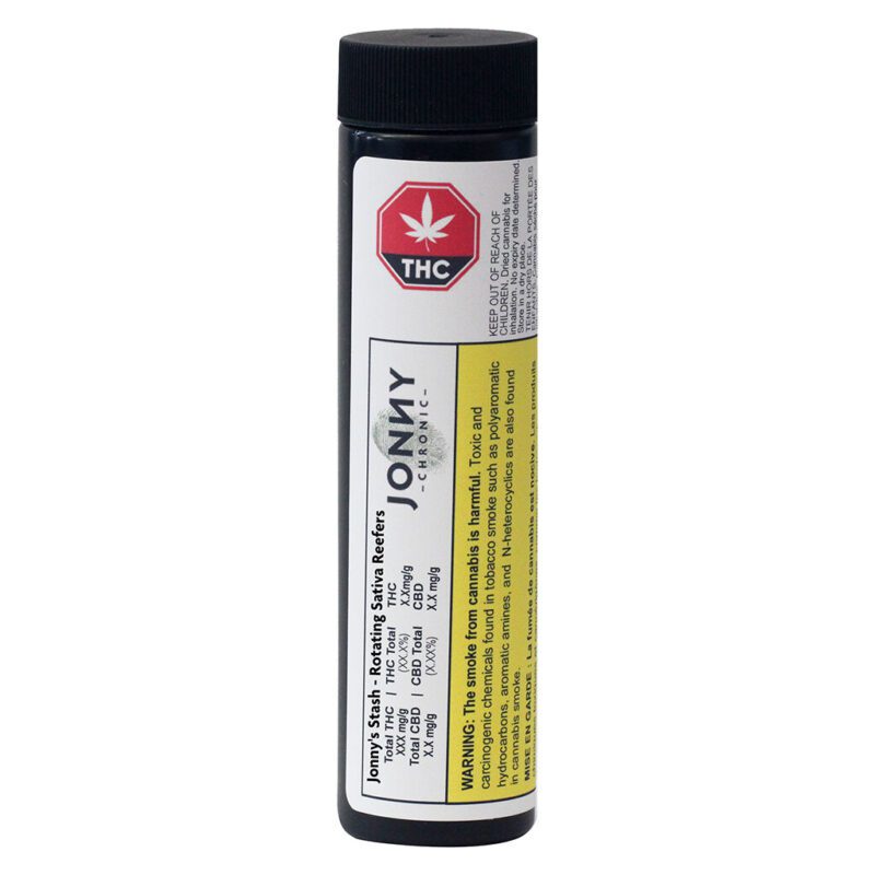 Jonny's Stash - Rotating Sativa Reefers (Tropicanna) 5 Pack <br>26.9% | 2.08% Terps - Image 2
