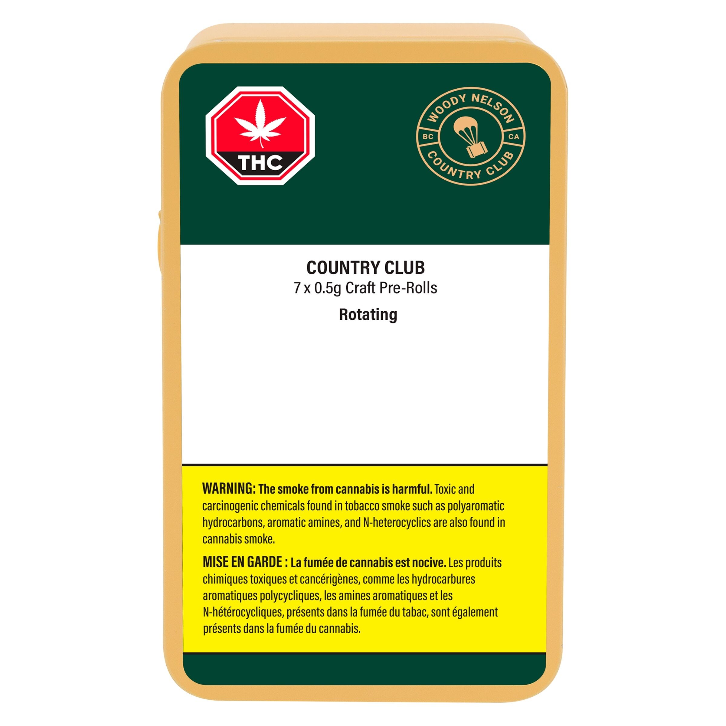 Country Club Pre-Rolls 7 Pack by Woody Nelson