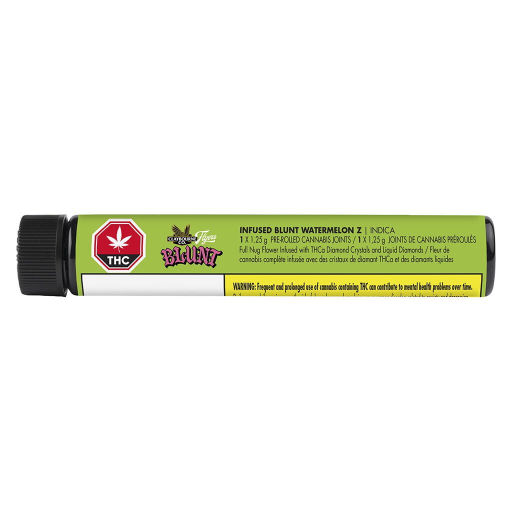 Flyers Infused Blunt Watermelon Z 1.25g by Claybourne