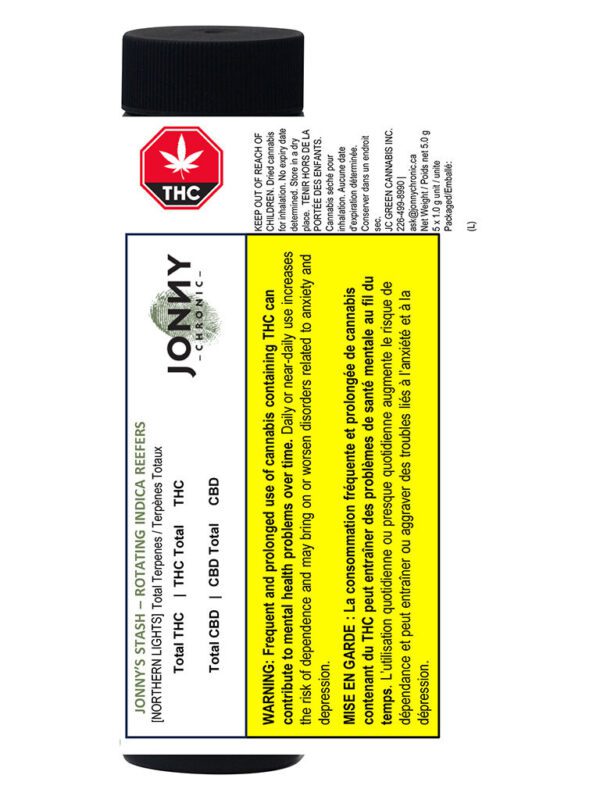 Jonny's Stash Rotating Indica Reefers 5 Pack by Jonny Chronic
