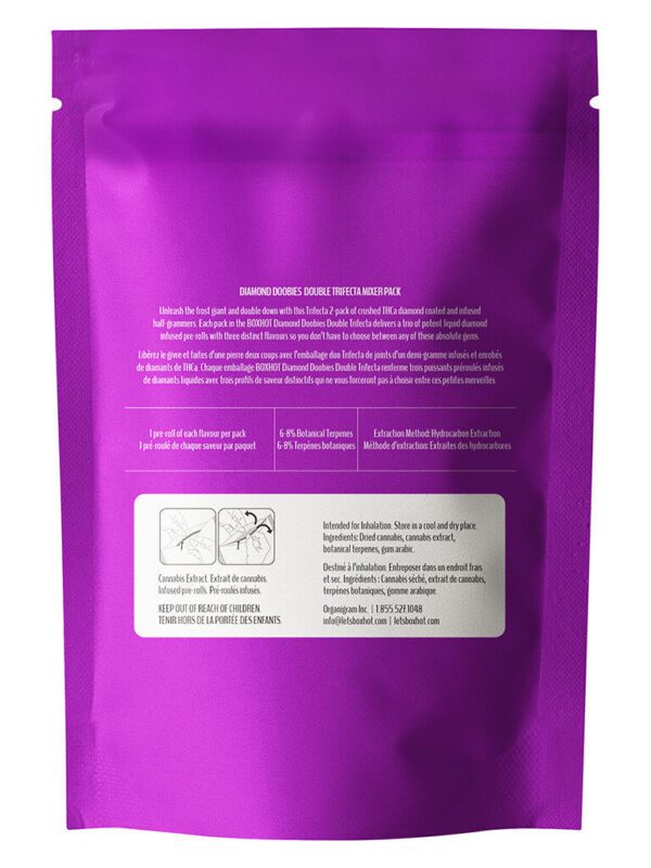 Diamond Doobies Double Trifecta Infused Pre-Rolls 6 Pack by BOXHOT