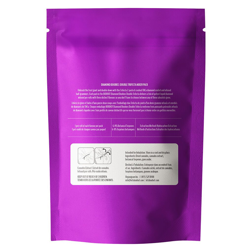 Diamond Doobies Double Trifecta Infused Pre-Rolls 6 Pack by BOXHOT