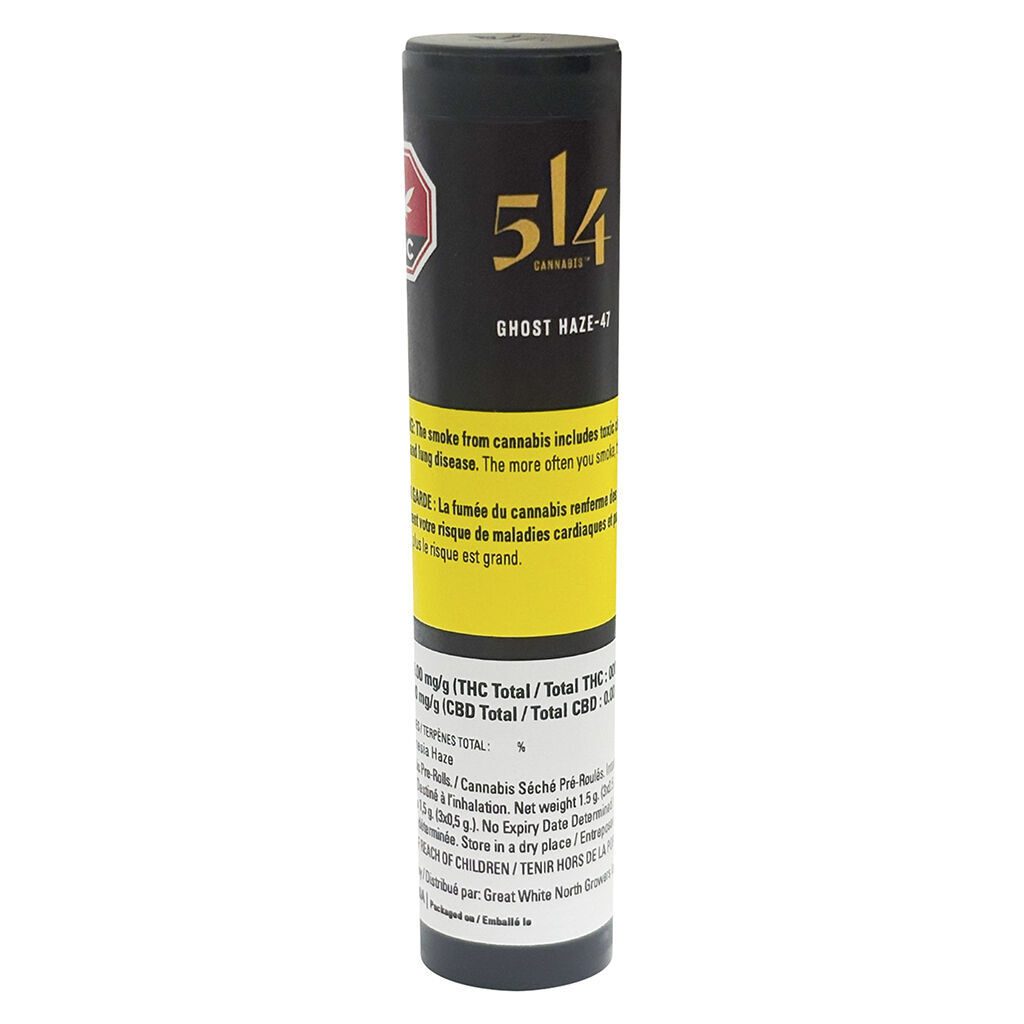 Ghost Haze-47 Pre-Rolls 3 Pack by 514 Cannabis