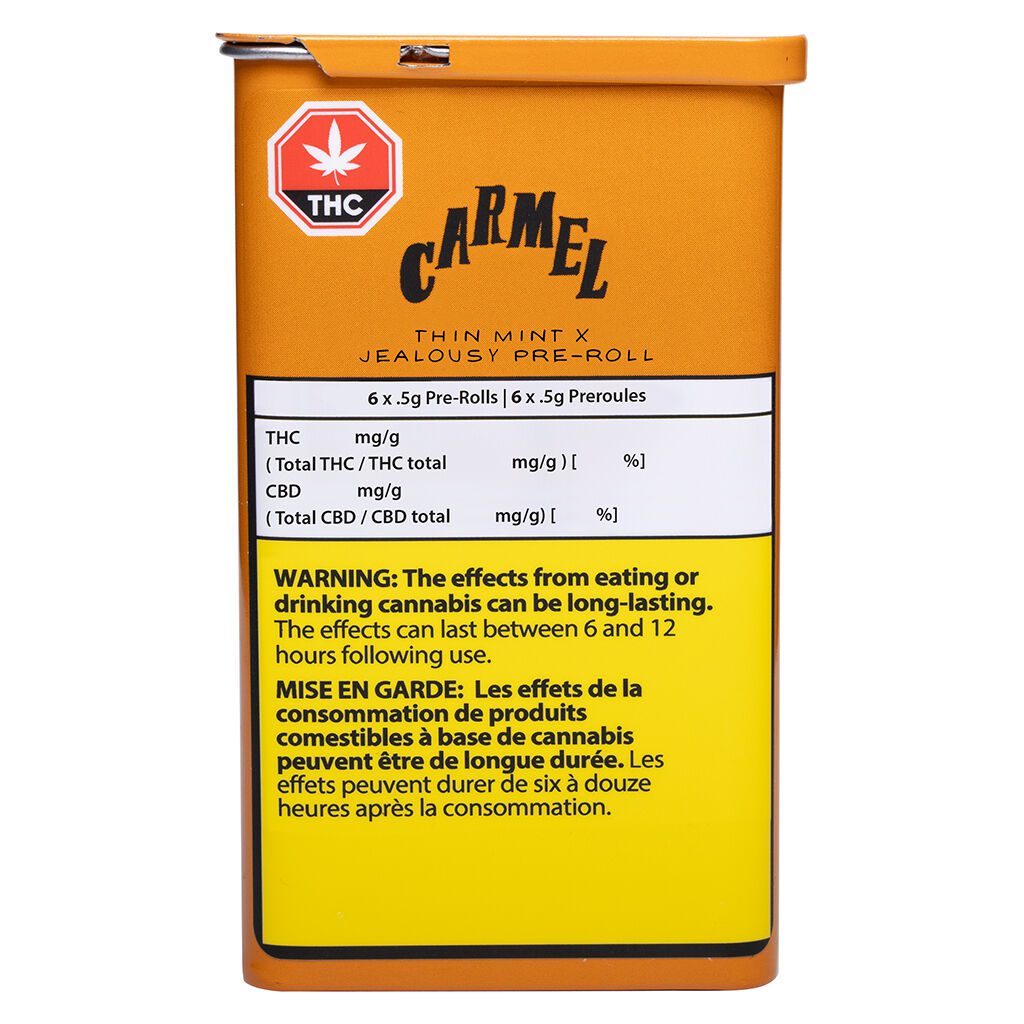 Thin Mint x Jealousy Pre-Rolls 6 Pack by Carmel