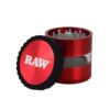 RAW Red 4-Piece Clear View Grinder