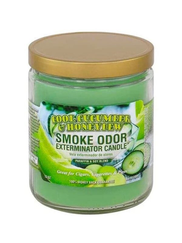 Cool Cucumber & Honeydew Smoke Odor Exterminator Candle