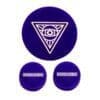 Red Eye Glass Purple Silicone Water Pipe Cleaning Caps