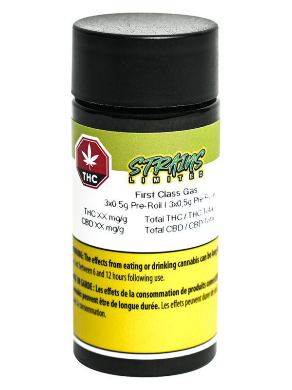 First Class Gas Pre-Rolls 3 Pack by Strains