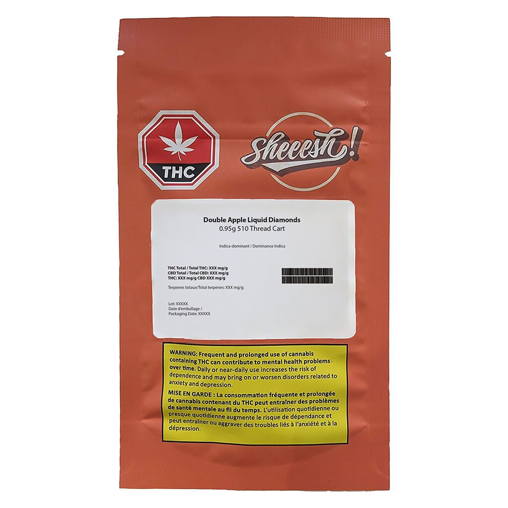 Double Apple Liquid Diamonds 510 0.95g by Sheeesh! –