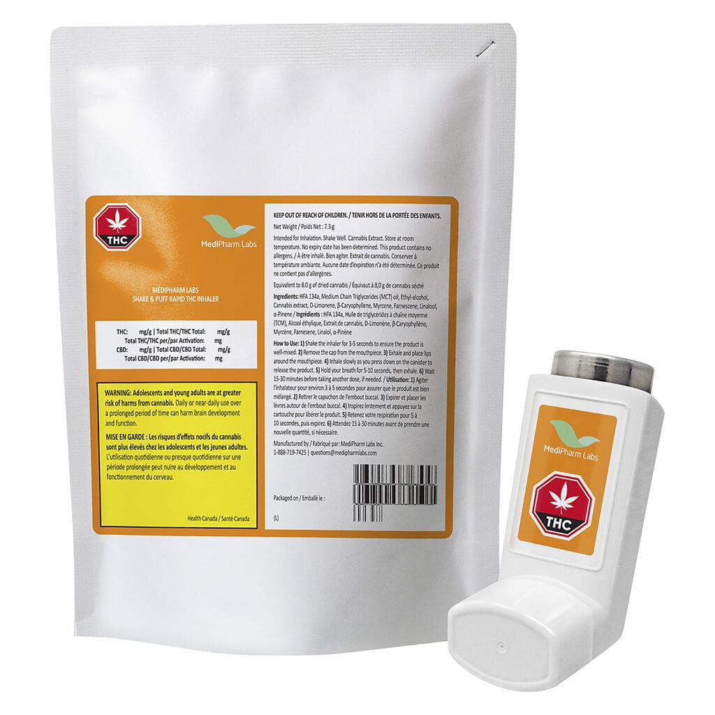 Shake & Puff Rapid THC Inhaler 7.3g <br>500mg THC <br>Hybrid - Image 4