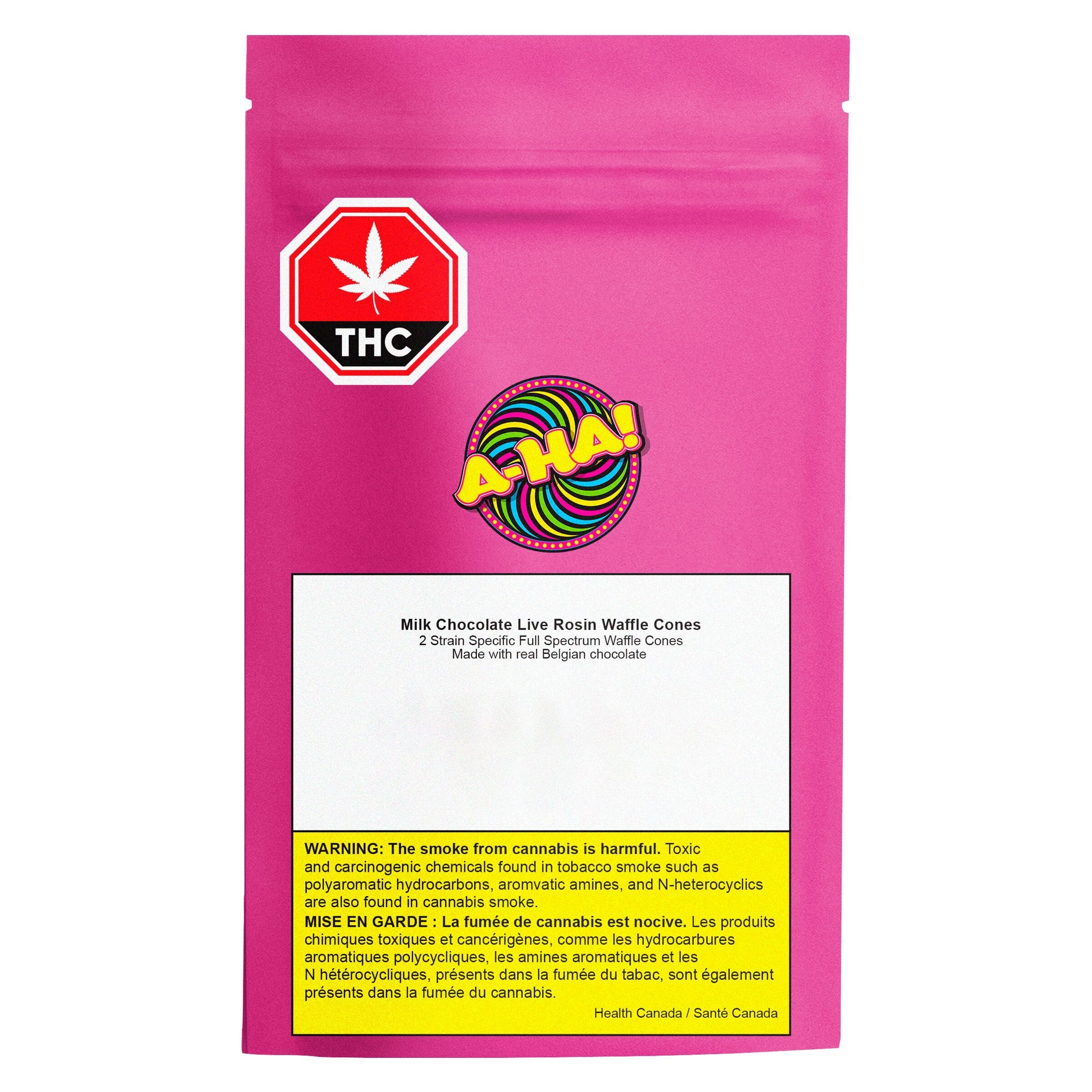 Milk Chocolate Live Rosin Waffle Cones 2 Pack by A-Ha!