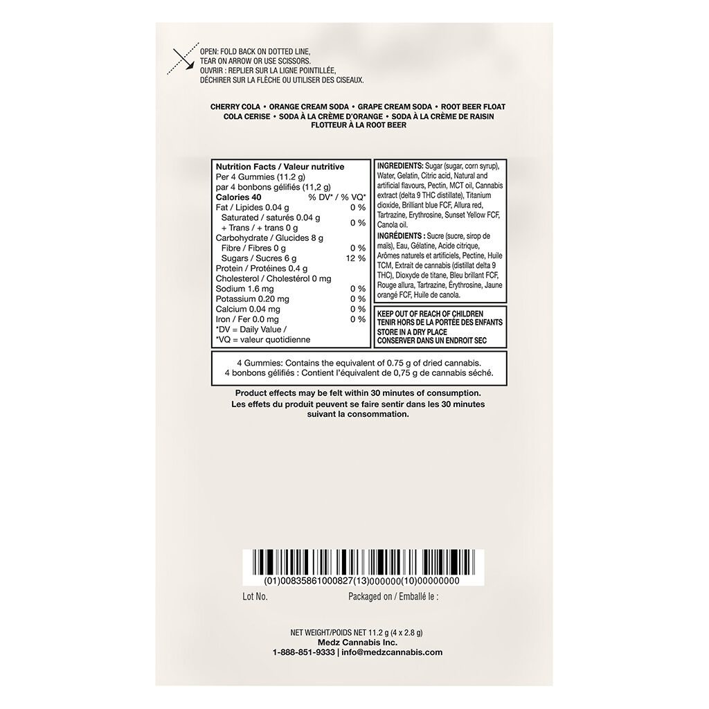 No. 12 Distillate Delta 9 Soda Pop 4 Pack <br>10mg <br>Hybrid - Image 3