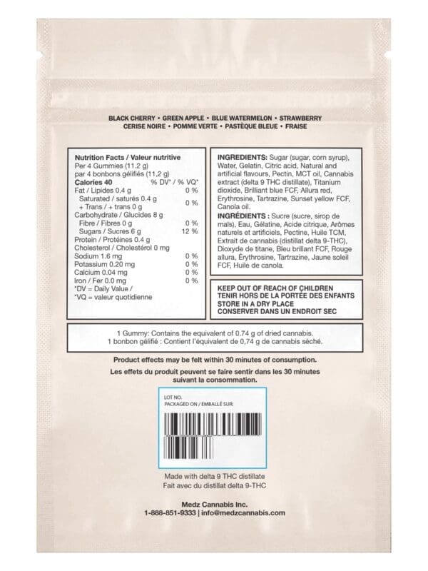 No. 11 Distillate Delta 9 Multi-Flavour 4 Pack by Glenn's
