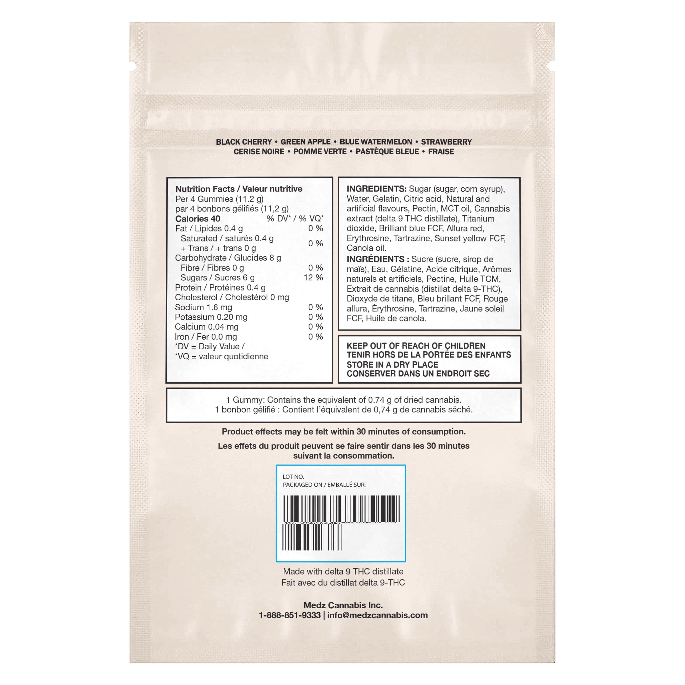 No. 11 Distillate Delta 9 Multi-Flavour 4 Pack by Glenn's