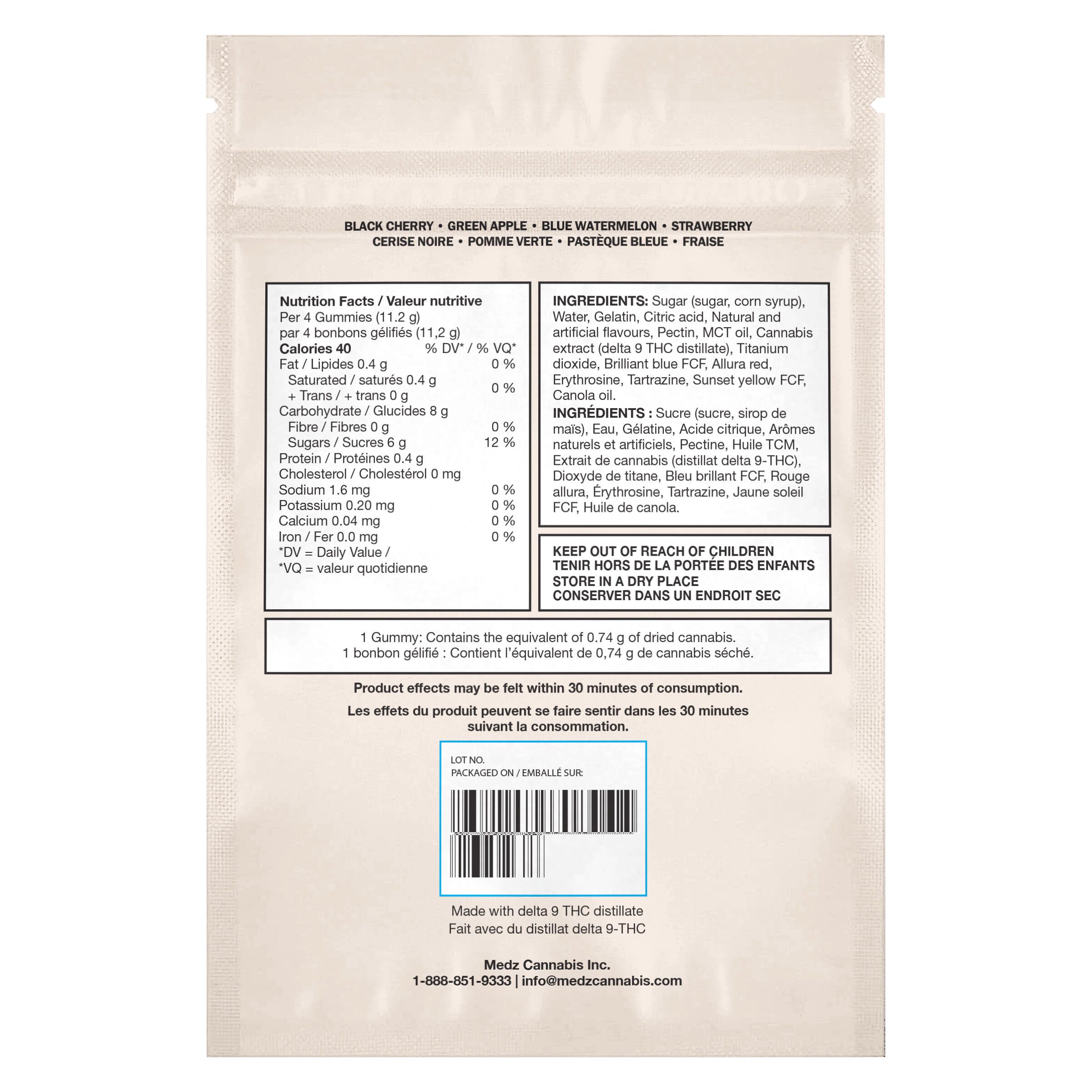 No. 11 Distillate Delta 9 Multi-Flavour 4 Pack by Glenn's