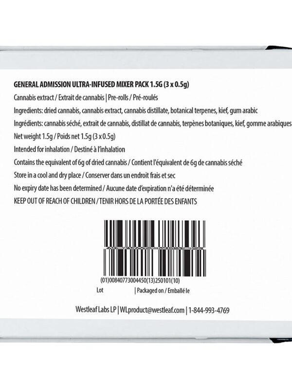 Mixer Pack Diamond Infused Pre-Rolls 3 Pack by General Admission