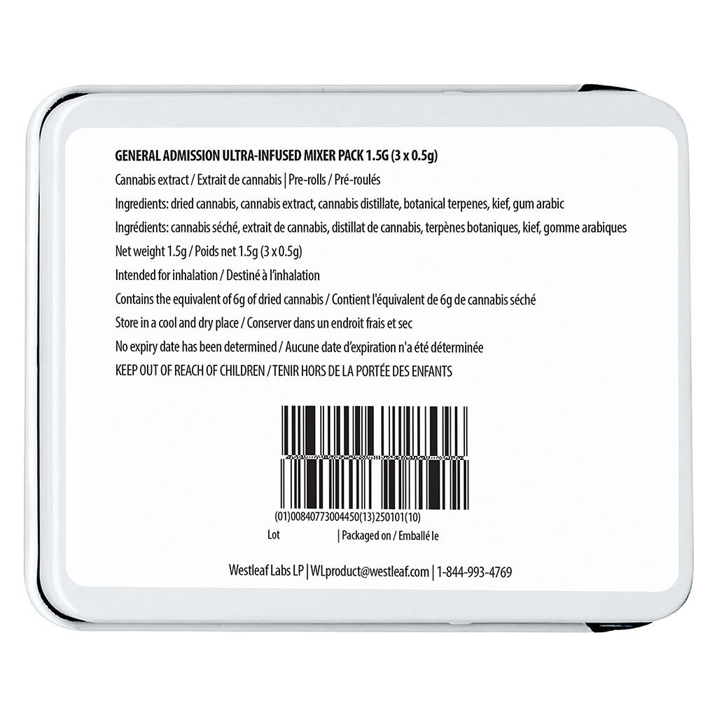 Mixer Pack Diamond Infused Pre-Rolls 3 Pack by General Admission