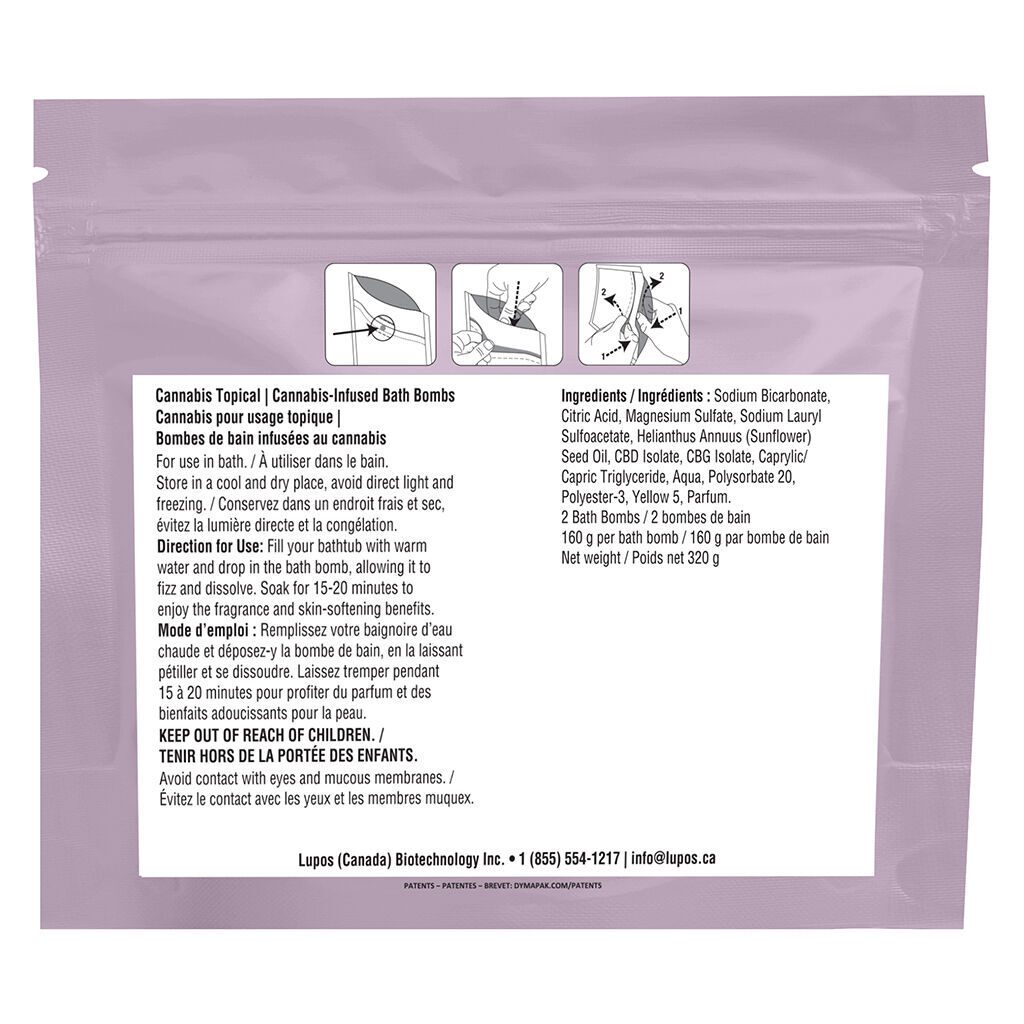 Relief Bath Bomb 2 Pack <br>CBG | CBD - Image 3