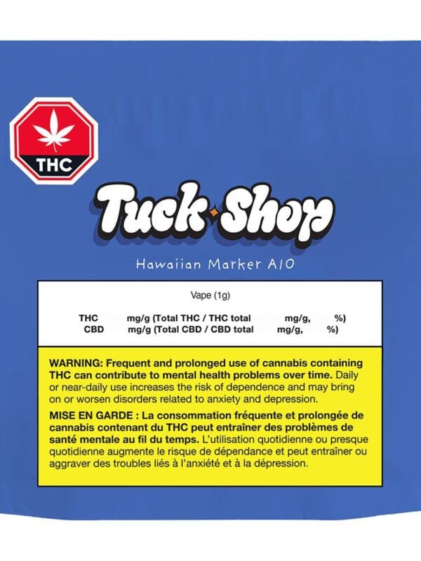 Hawaiian Marker Pure Cured Resin 1g AIO by Tuck Shop