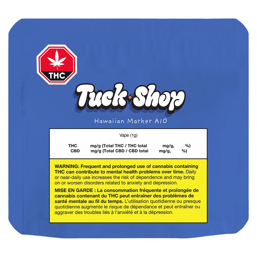 Hawaiian Marker Pure Cured Resin 1g AIO by Tuck Shop