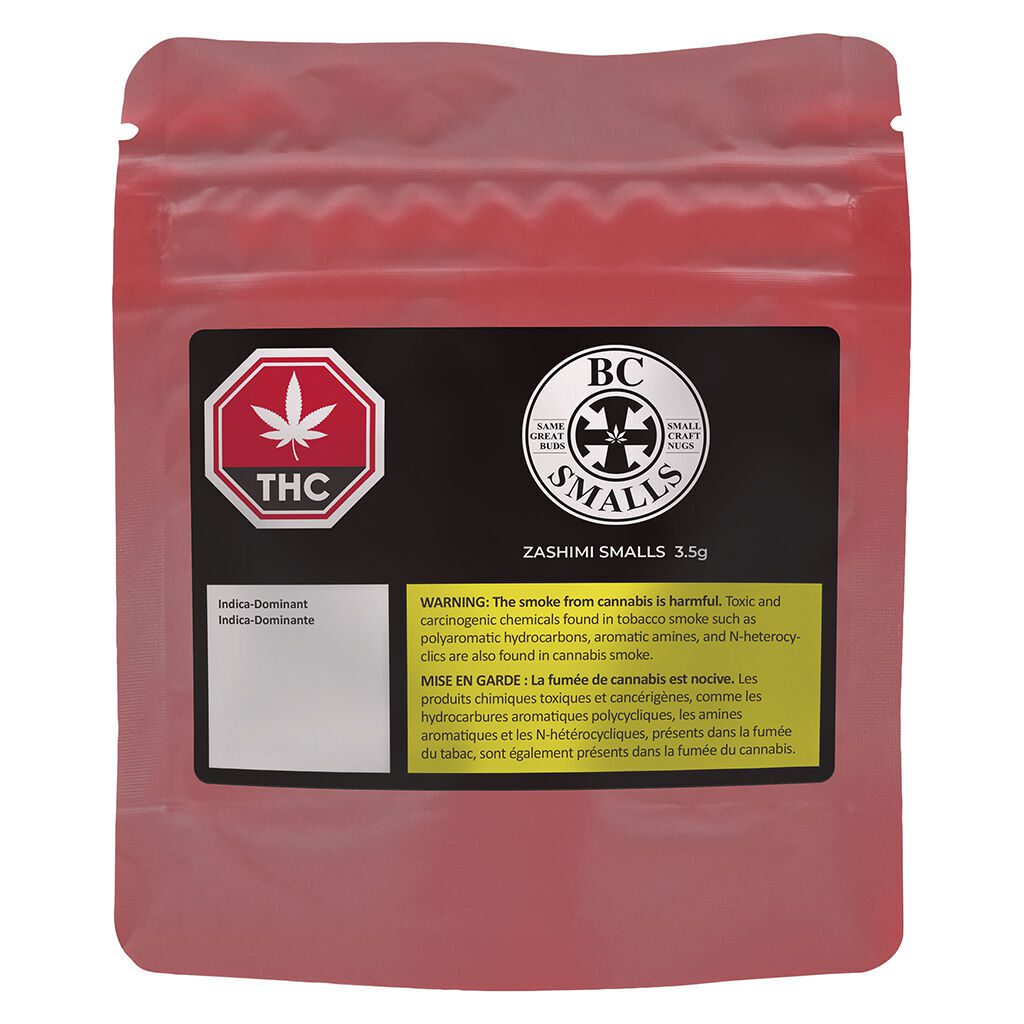 Zashimi Smalls 3.5g <br>Indica <br>31.5% THC | 1.13% CBD <br>1.38% Terps - Image 2