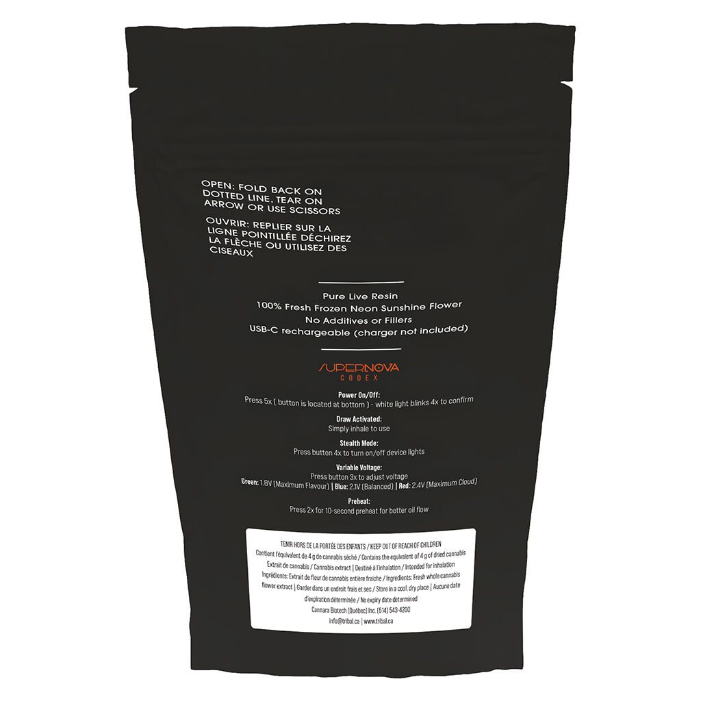 Neon Sunshine Supernova Live Resin 1g AIO <br>Hybrid <br>80.2% | 8.50% Terps - Image 3